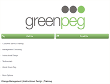Tablet Screenshot of greenpeg.com